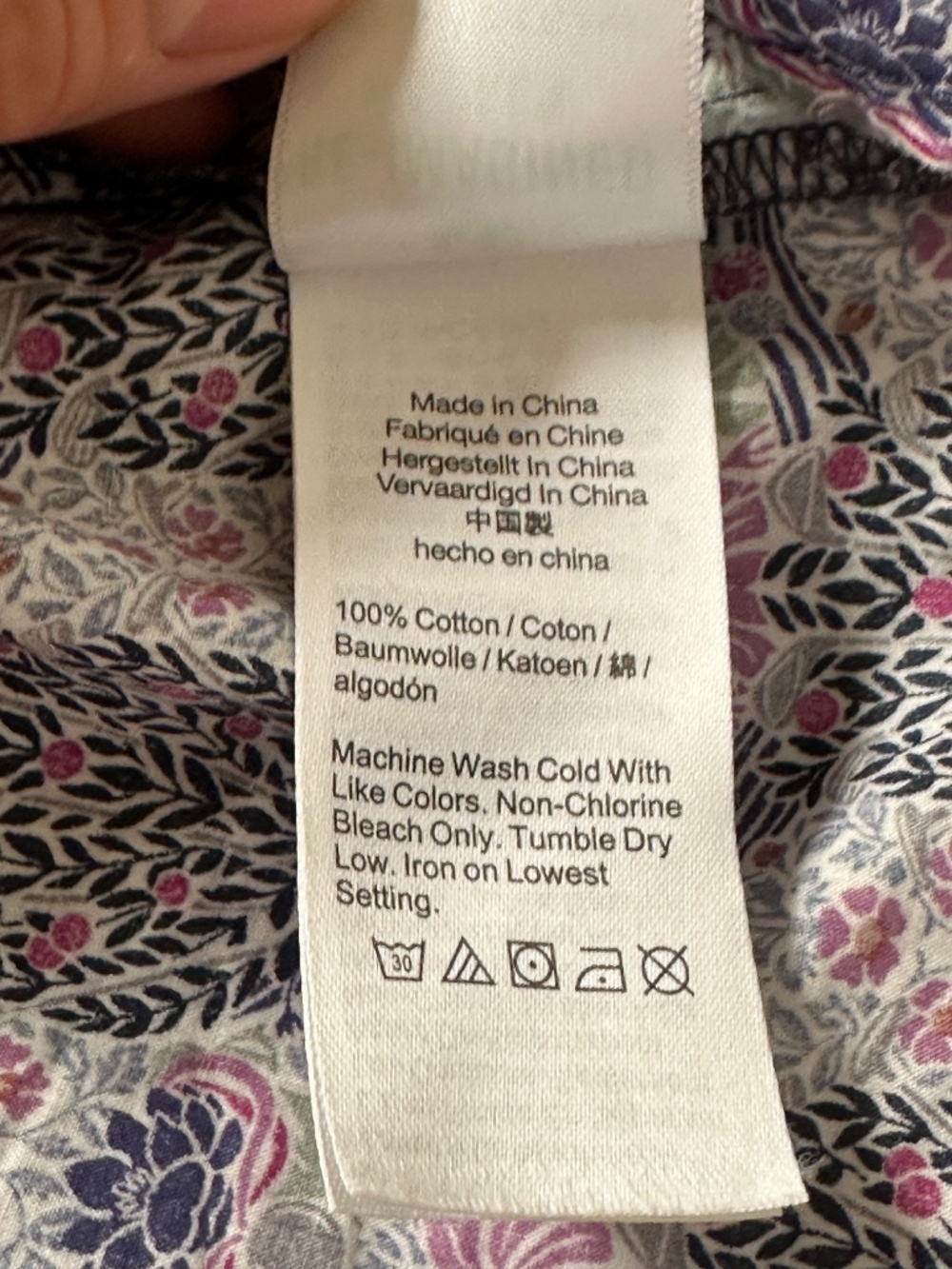 J. Crew Tie-Sleeve Button-Front Organic Cotton Dress Liberty Club Nouveau Print - Picture 14 of 15